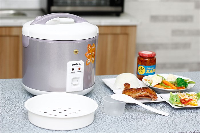 Nồi cơm điện Goldsun 1.8 lít ARC-G18SA2 Màu Xám