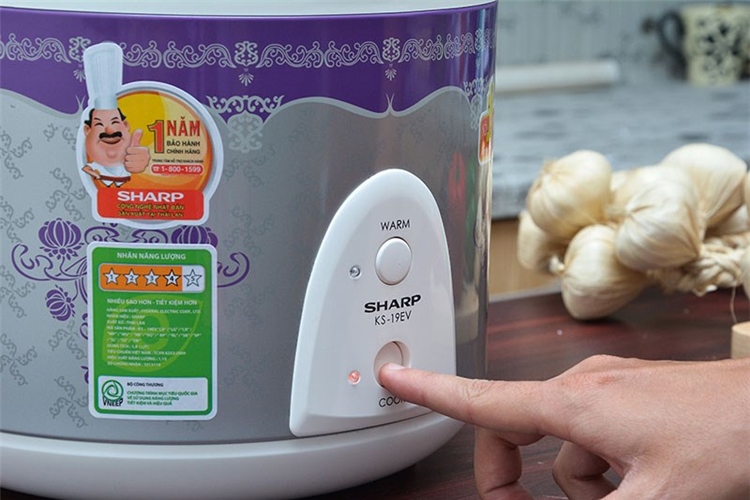 Nồi cơm điện SHARP KS-19EV 1.8 lít Màu Trắng