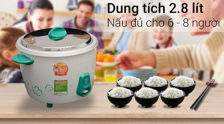 Nồi cơm điện Sharp 2.8 lít KSH-228V