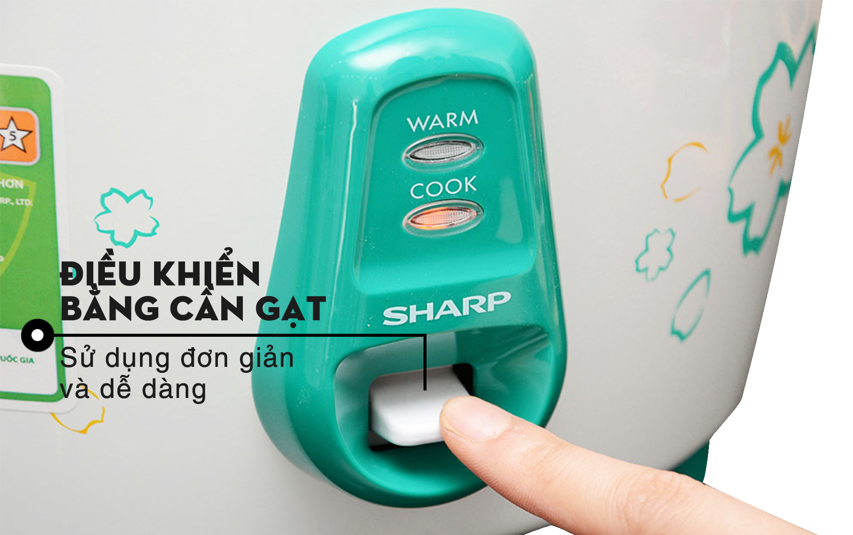 Nồi cơm điện nắp rời Sharp 2.8 lít KSH-228V