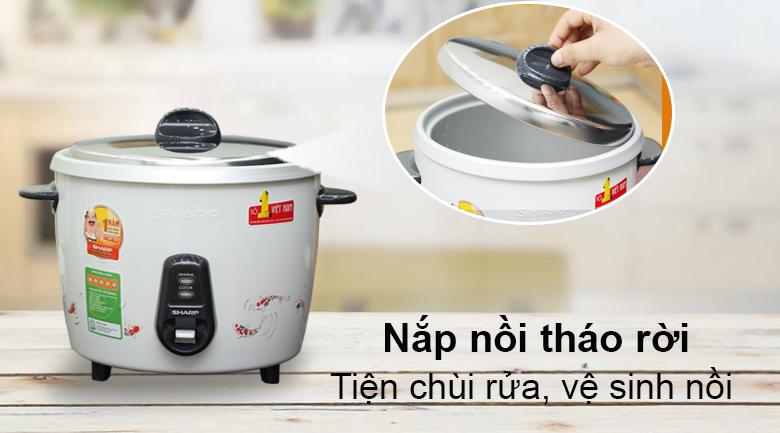 Nồi cơm điện Sharp 2.2 lít KSH-222V