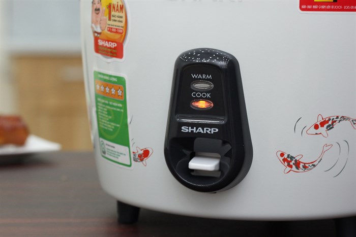 Nồi cơm điện Sharp 2.2 lít KSH-222V Màu Trắng