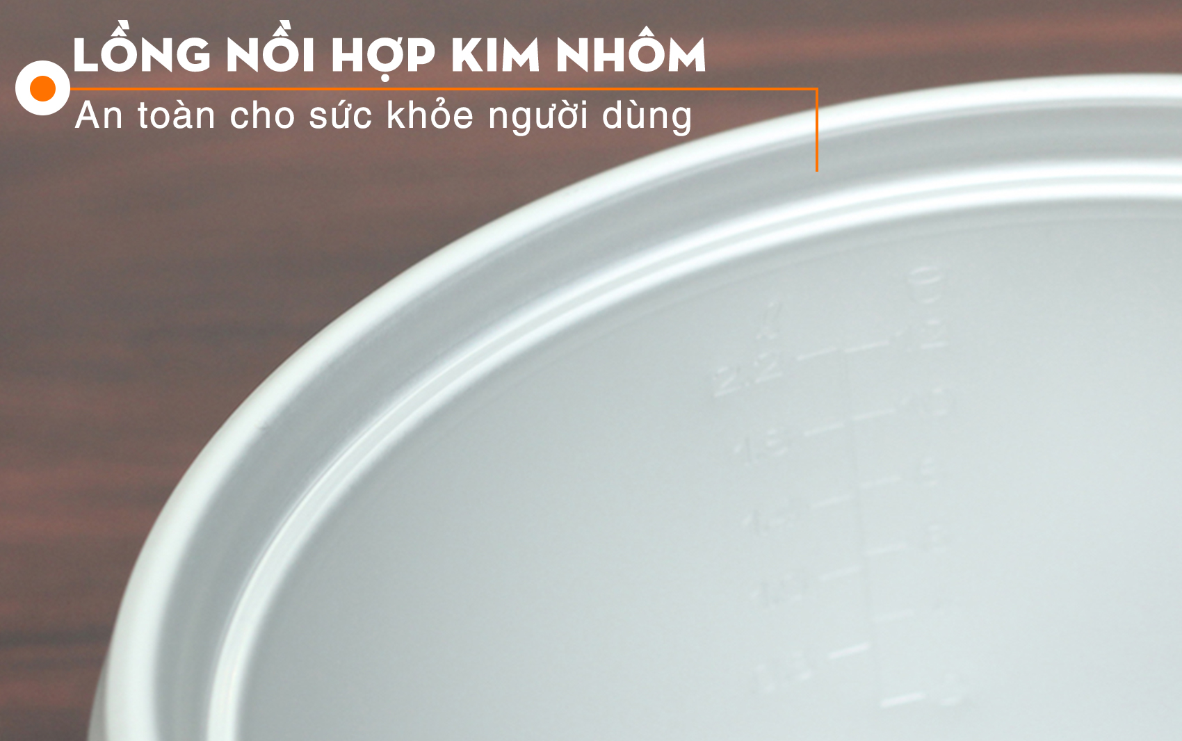 Nồi cơm điện Sharp 2.2 lít KSH-222V