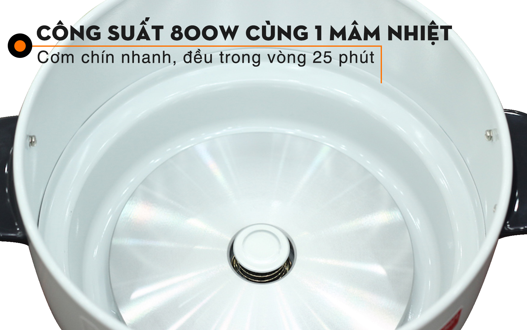 Nồi cơm điện nắp rời Sharp 2.2 lít KSH-222V