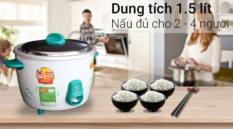 Nồi cơm điện Sharp KSH-215V 1.5 lít