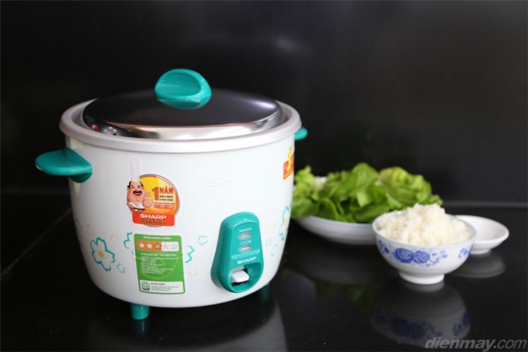 Nồi cơm điện Sharp KSH-215V 1.5 lít Màu Trắng