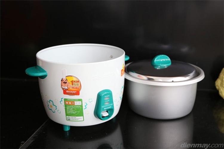 Nồi cơm điện Sharp KSH-215V 1.5 lít Màu Trắng