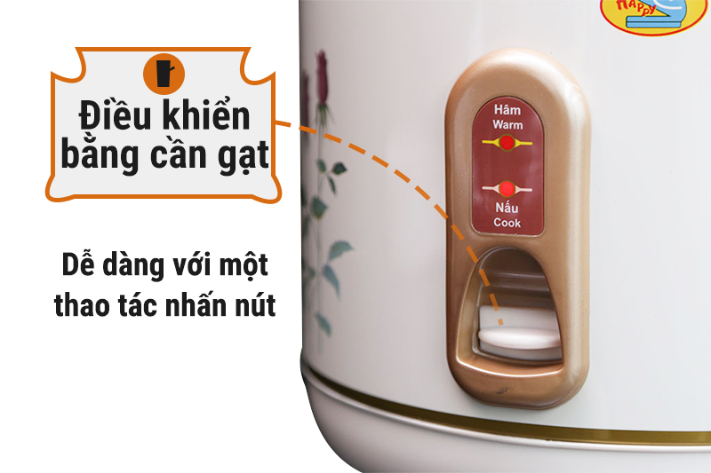 Nồi cơm điện nắp gài Happycook HC-200