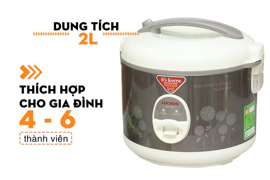Nồi cơm điện nắp gài Cuckoo 2 lít CR-1032