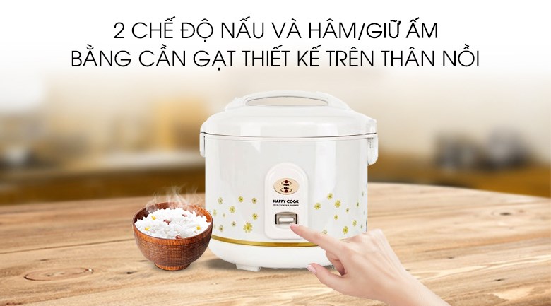 Nồi cơm nắp gài Happycook 3 lít HC-300