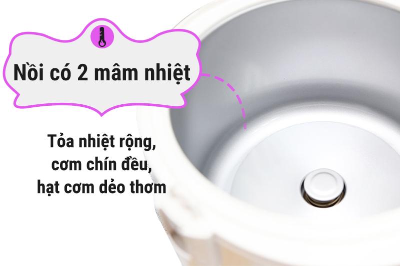 Nồi cơm điện nắp gài Sharp 1.8 lít KS-19ETV