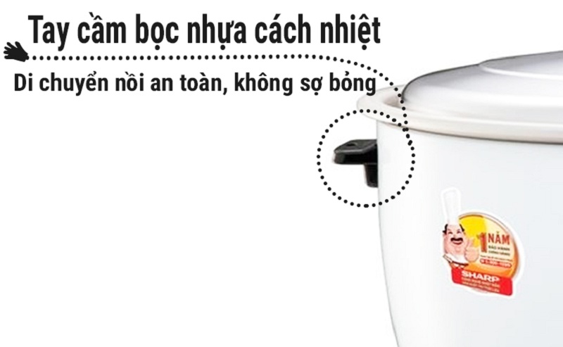 Nồi cơm điện nắp rời Sharp 10 lít KSH-1010V