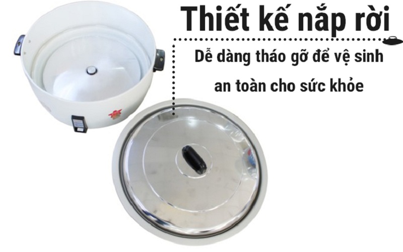 Nồi cơm điện nắp rời Sharp 10 lít KSH-1010V