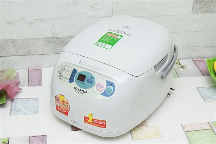 Nồi cơm điện tử Sharp KS-ZT10V Màu Trắng
