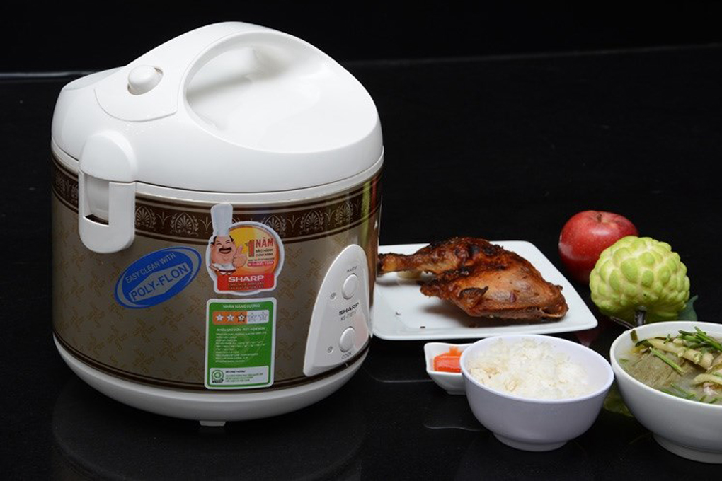 Nồi cơm điện nắp gài Sharp 1.0L KS-11ETV