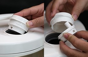Lỗ thoát hơi nồi cơm nắp gài Midea MR-CM18SY
