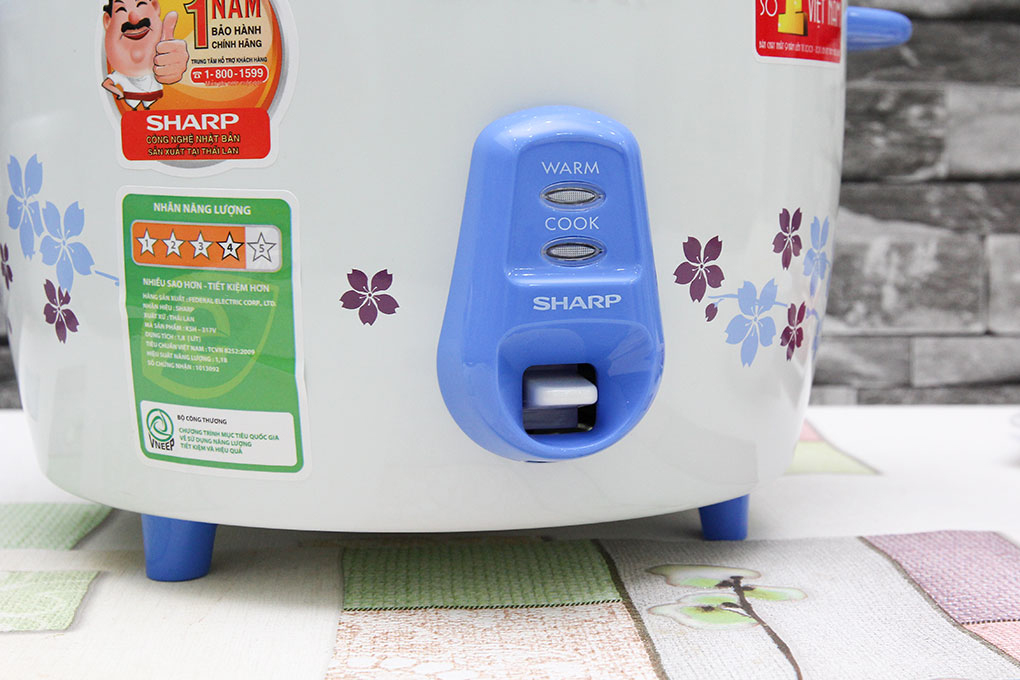 Nồi cơm điện nắp rời Sharp 1.8L KSH-317V