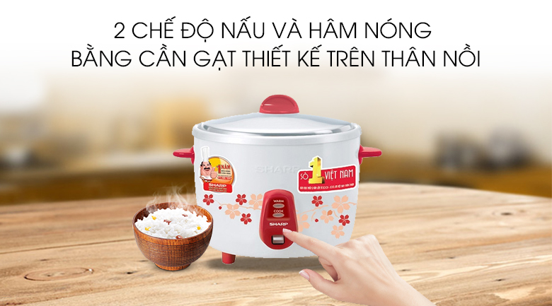 Nồi cơm điện Sharp 1.1 lít KSH-311V