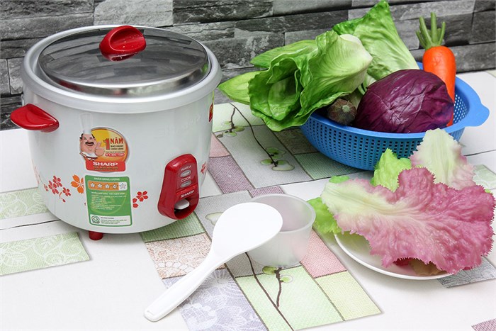 Nồi cơm điện Sharp 1.1 lít KSH-311V Màu Trắng