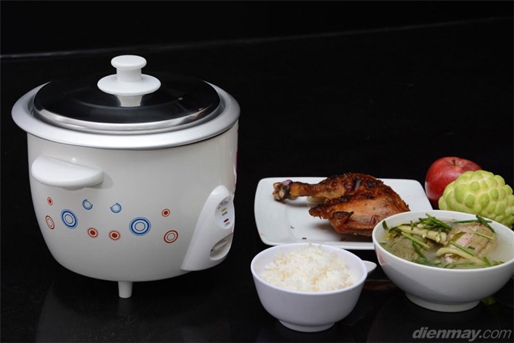 Nồi cơm điện Delites RC12R1 1,2 lít Màu Trắng