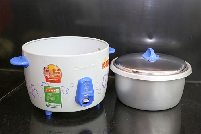 Nồi cơm nắp rời Sharp KSH-218V 1.8 lít Màu Trắng
