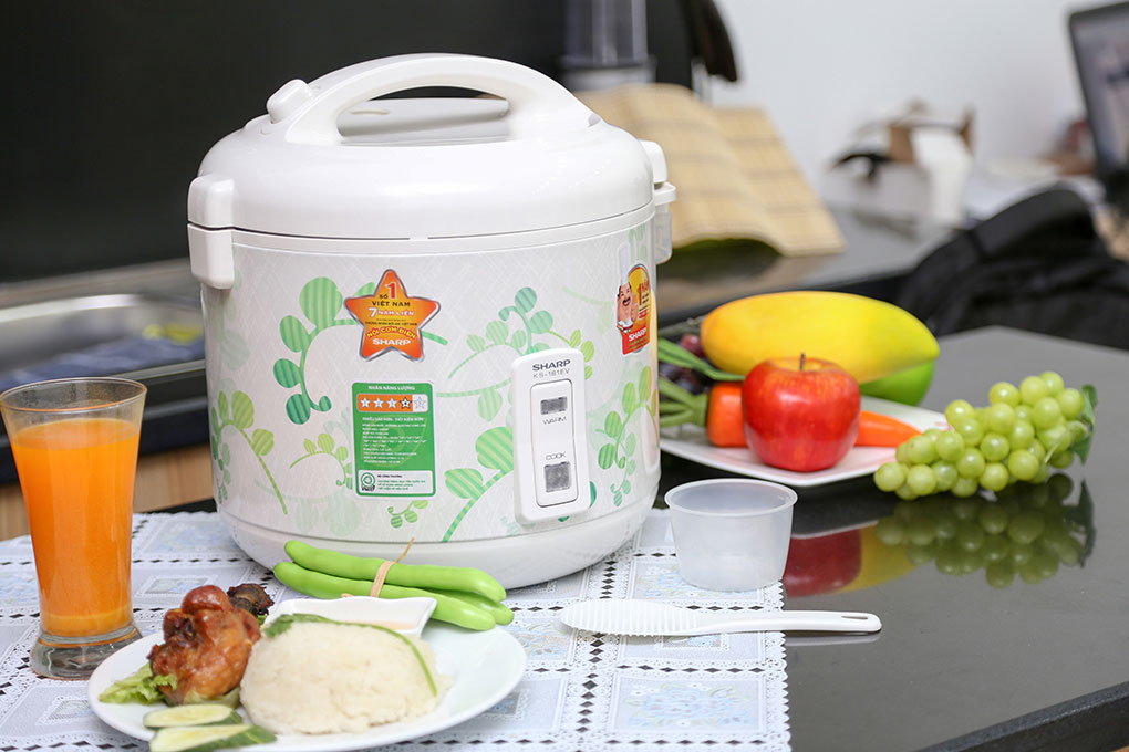 Nồi cơm điện nắp gài Sharp 1.8 lít KS-181EV
