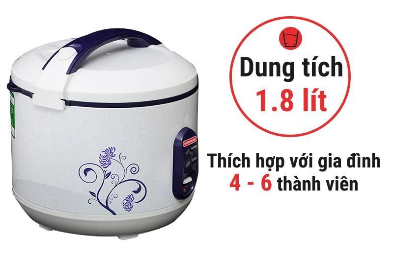 Nồi cơm điện nắp gài Sunhouse 1.8 lít SH 869