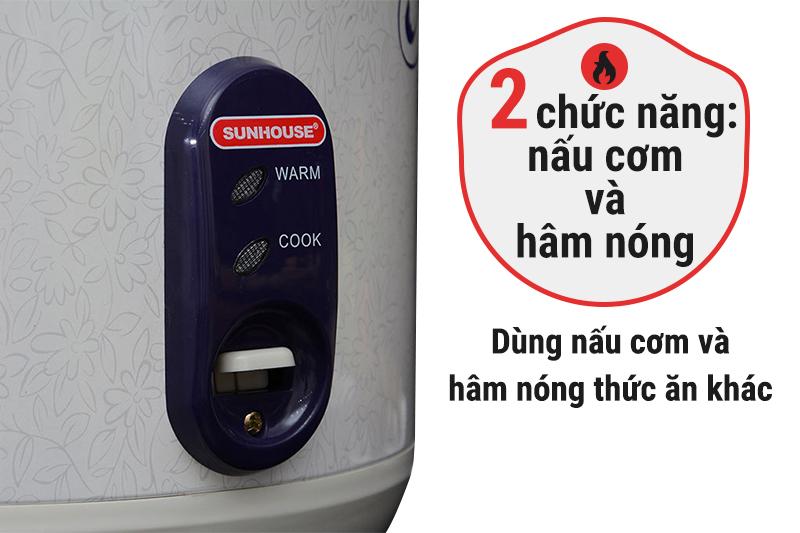 Nồi cơm điện nắp gài Sunhouse 1.8 lít SH 869