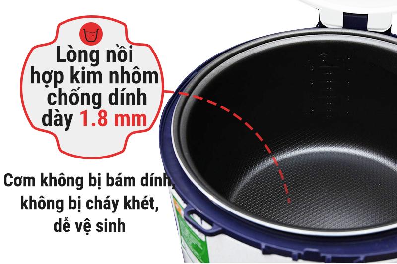 Nồi cơm điện nắp gài Sunhouse 1.8 lít SH 869