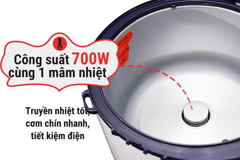 Nồi cơm điện nắp gài Sunhouse 1.8 lít SH 869