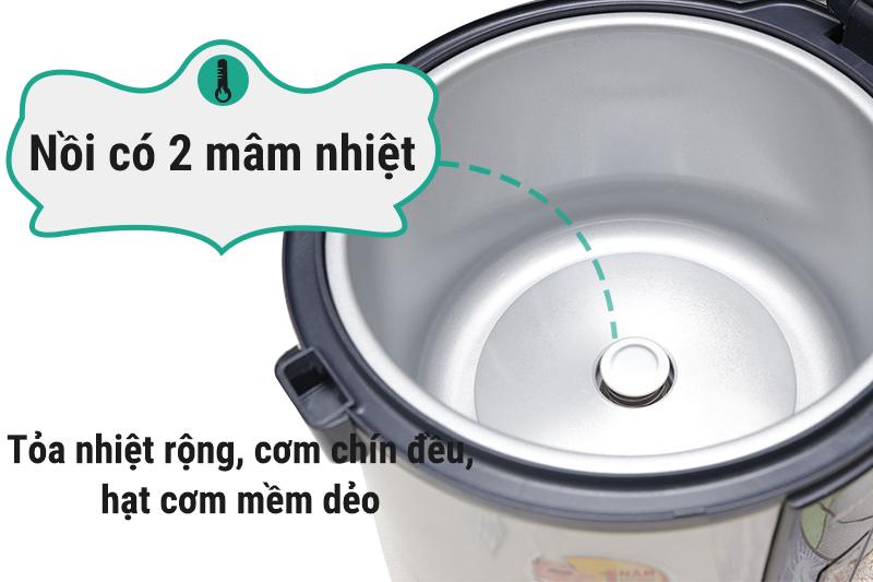 Nồi cơm điện nắp gài Sharp 1.8 lít KS-R18STV