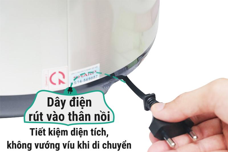 Nồi cơm điện nắp gài Sharp 1.8 lít KS-R18STV