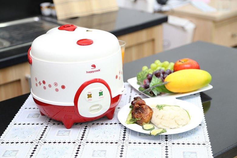 Nồi cơm điện Happycook 1.2 lít HC-120 Đỏ
