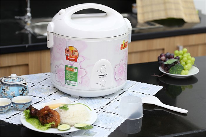 Nồi cơm nắp gài Sharp KS-192ETV 1.8 lít Màu Hồng