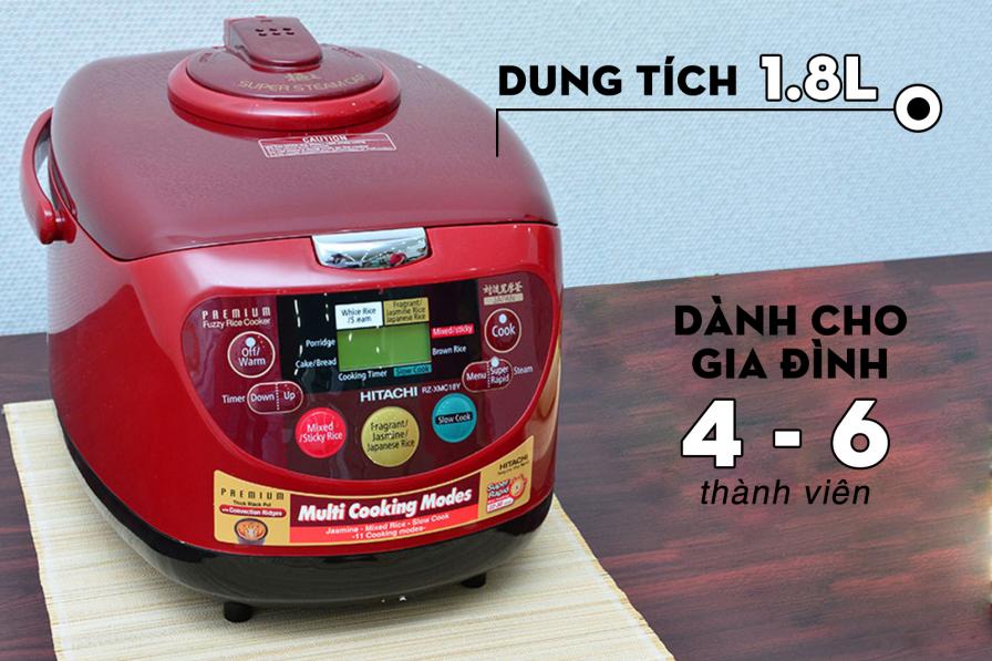 Nồi cơm điện tử Hitachi 1.8 lít RZ-XMC18Y
