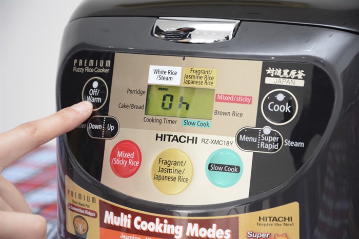 Nồi cơm điện Hitachi 1.8 lít XMC18Y Màu Đen