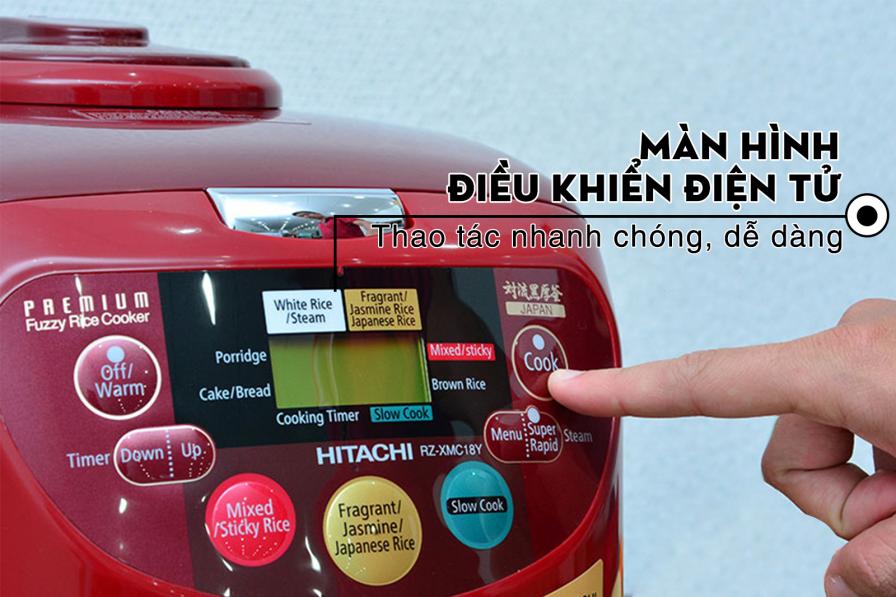 Nồi cơm điện tử Hitachi 1.8 lít RZ-XMC18Y