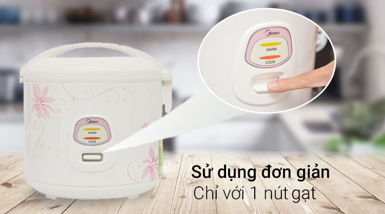 Nồi cơm nắp gài Midea 1.8 lít MR-CM18SQ