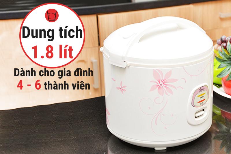Nồi cơm điện nắp gài Midea 1.8 lít MR-CM18SQ