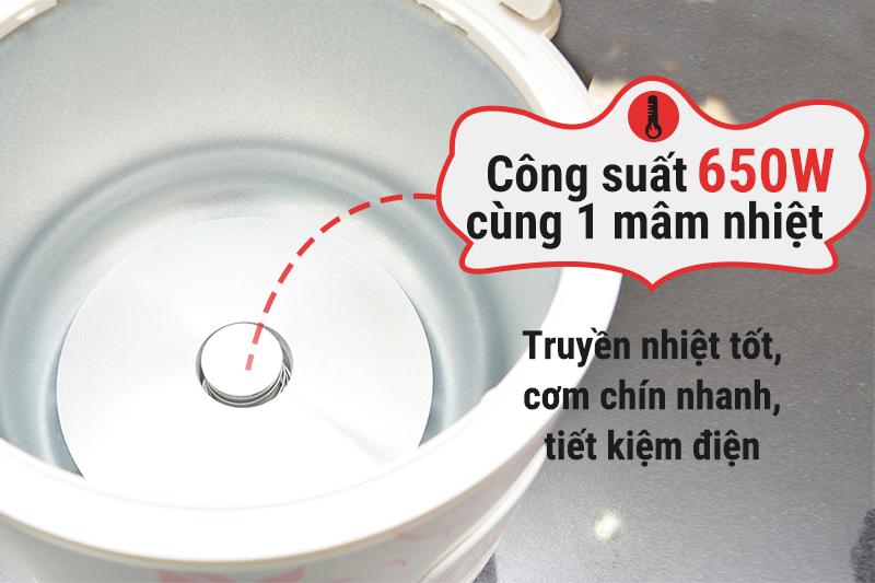 Nồi cơm điện nắp gài Midea 1.8 lít MR-CM18SQ