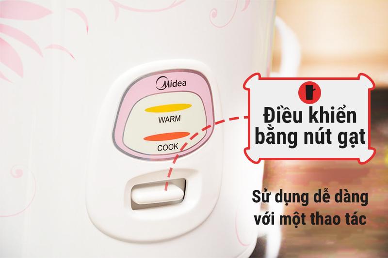 Nồi cơm điện nắp gài Midea 1.8 lít MR-CM18SQ
