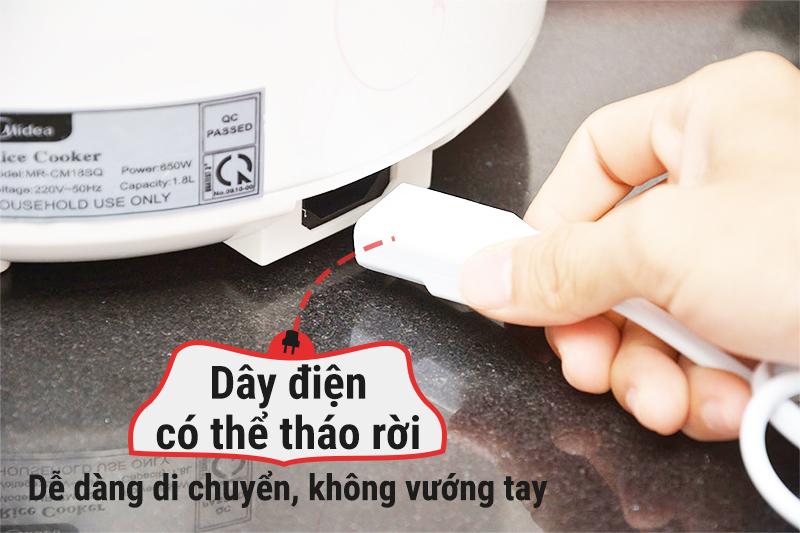 Nồi cơm điện nắp gài Midea 1.8 lít MR-CM18SQ