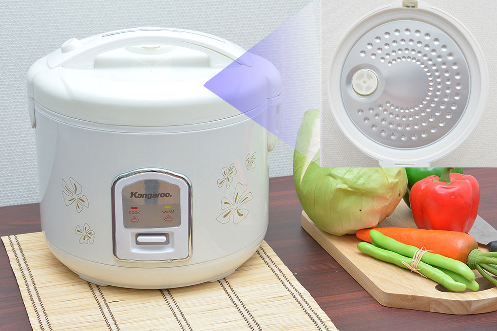 Nồi cơm điện nắp gài Kangaroo 1.8L KG376NT