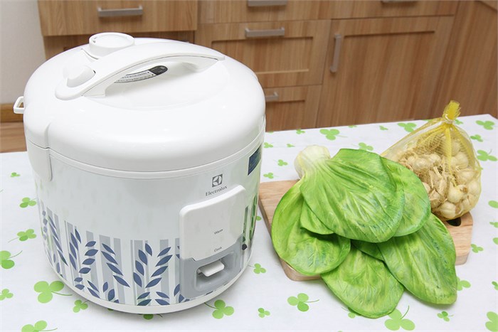 Nồi cơm nắp gài Electrolux 1.8 lít ERC2100B Màu Trắng - Xanh