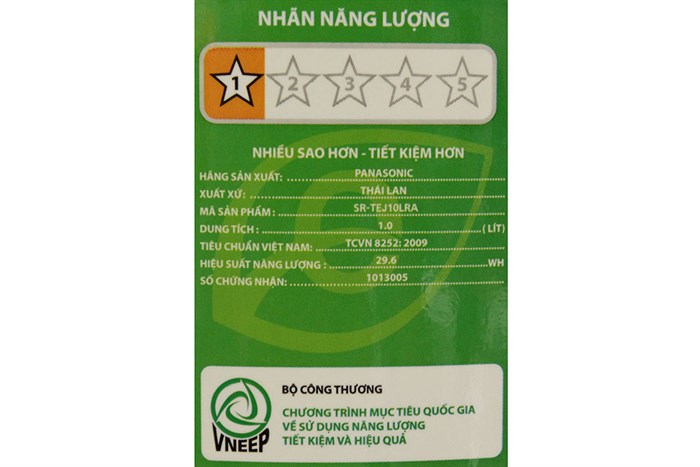 Nồi cơm điện Panasonic 1 lít SR-TEJ10 Màu Trắng