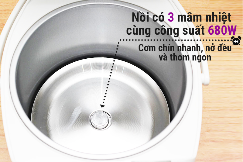 Nồi cơm điện tử Toshiba 1.8 lít RC-18NMF(WT)VN