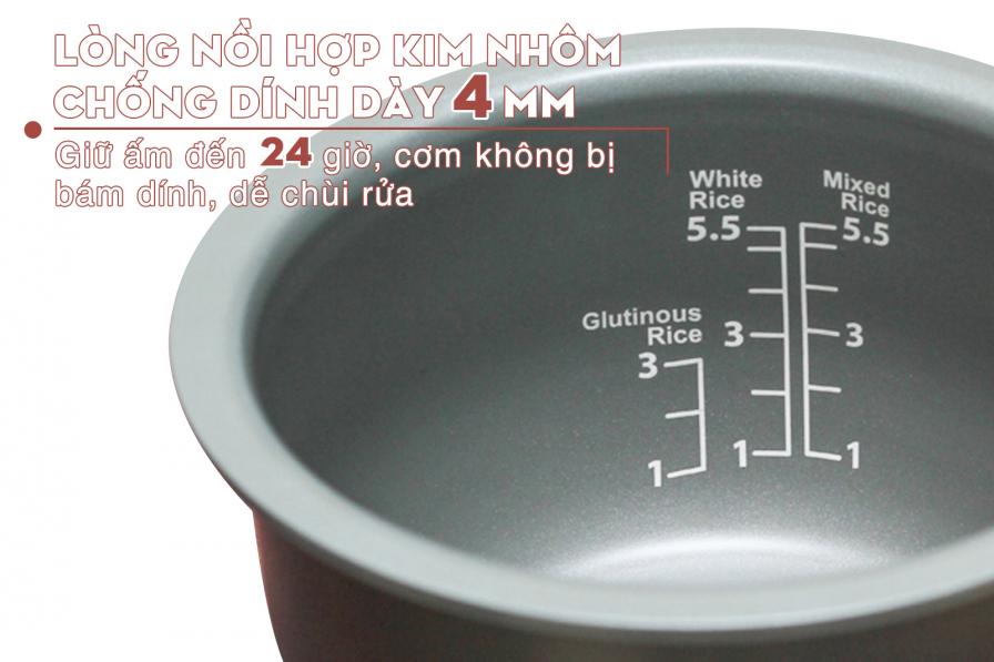 Nồi cơm điện tử ToshiBa 1 lít RC-10NMF(WT)VN