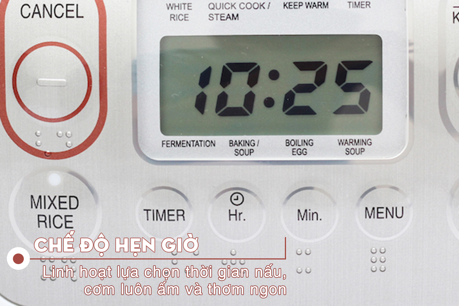 Nồi cơm điện tử ToshiBa 1 lít RC-10NMF(WT)VN