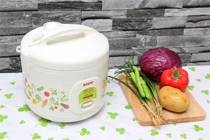 Nồi cơm điện Sanyo 1 lít ECJ-VM10A Màu Trắng