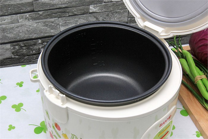 Nồi cơm điện Sanyo 1 lít ECJ-VM10A Màu Trắng